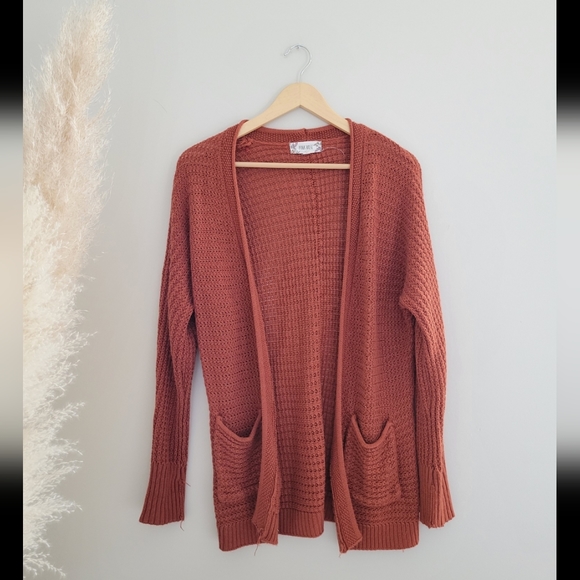 Rust oversized knit cardigan size medium - Picture 4 of 7
